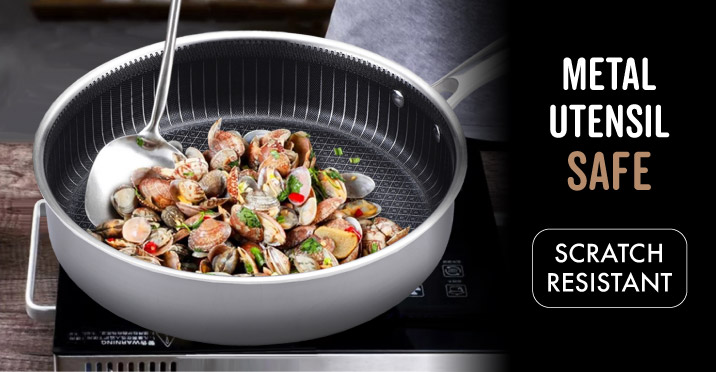 Copper Chef Titan 28cm Pan Professional, All Purpose, Stainless