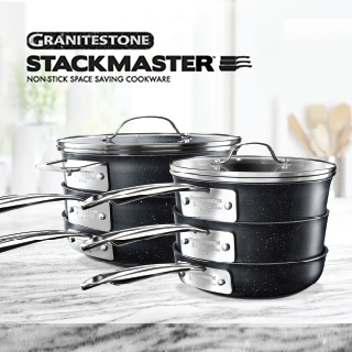 Granite Stone StackMaster | Premium Quality Cookware that Stacks to ...